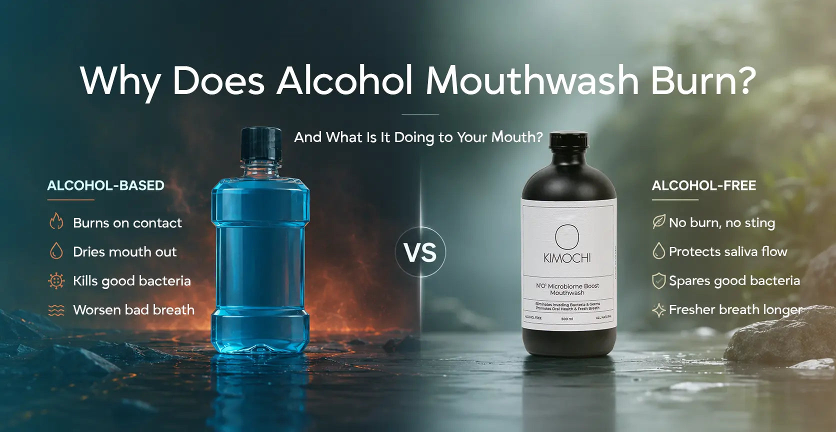 Why Alcohol Mouthwash Burns, and What It's Doing to Your Mouth While It Does